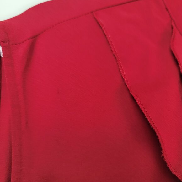 Kasper Mandarin Collar Ruffle Front Blouse - Picture 12 of 12